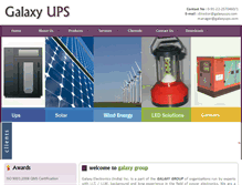 Tablet Screenshot of galaxyups.com